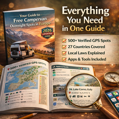 Europe Overnight Parking Bible - 500+ Free GPS Spots