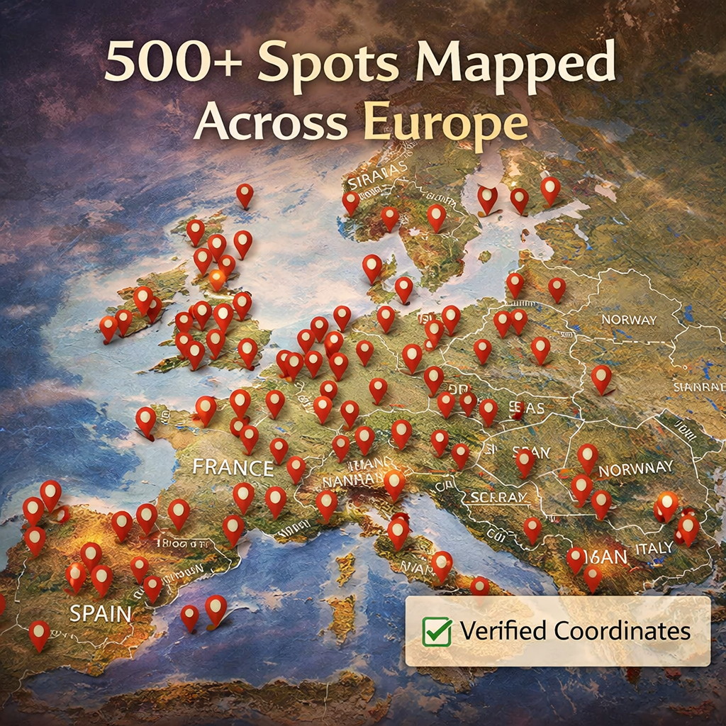 Europe Overnight Parking Bible - 500+ Free GPS Spots